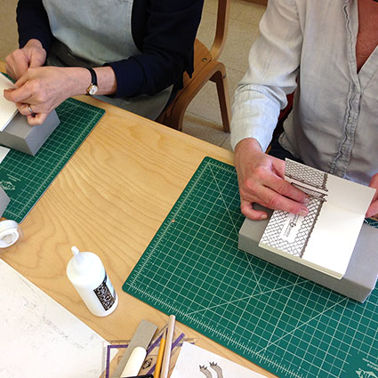 photo of book construction