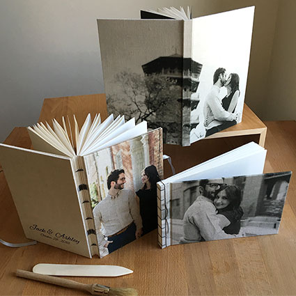 photo of bride book